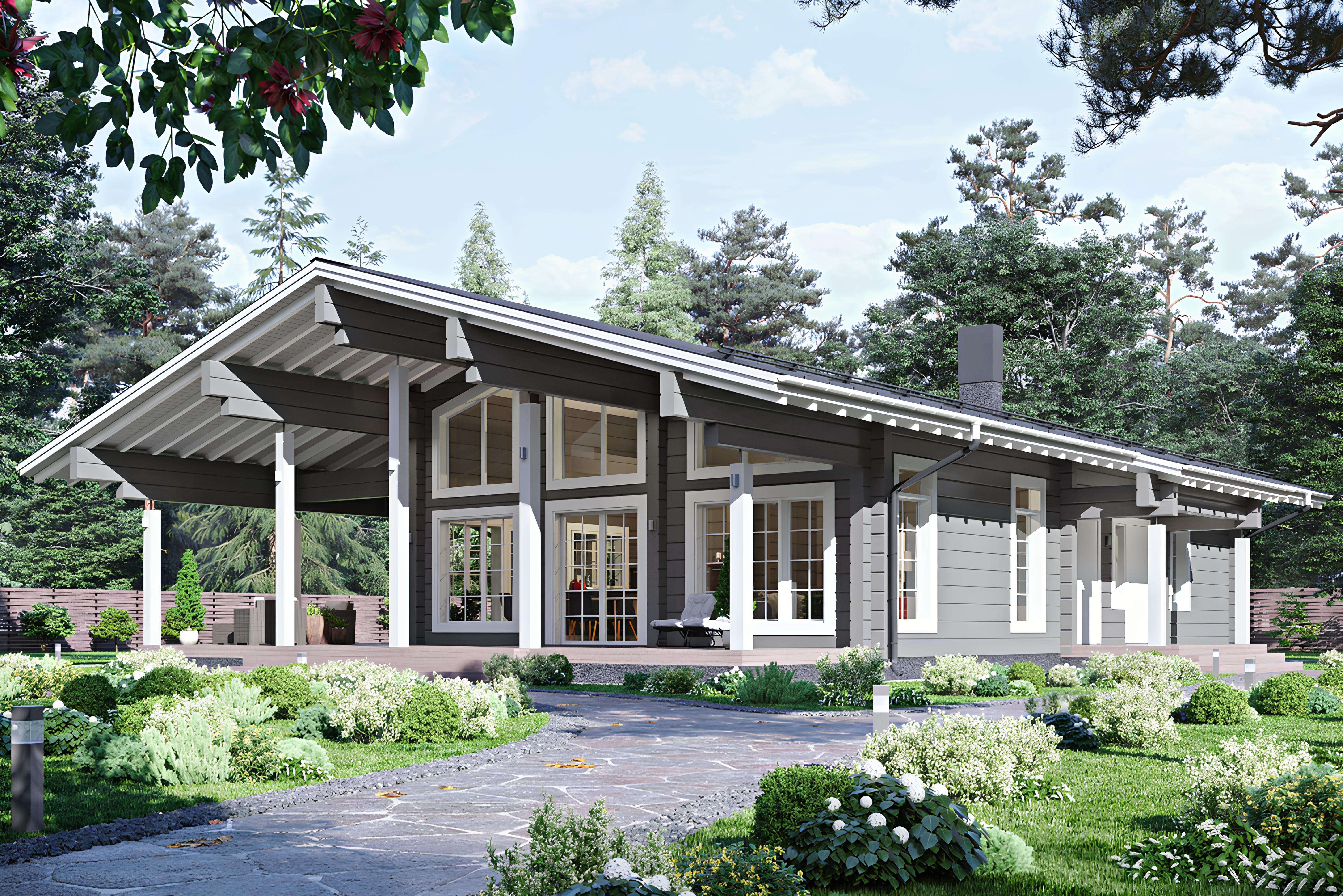 Дом из клееного бруса VZ-357